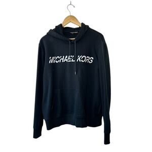 Michael Kors Black Long Sleeve Hoodie Sweatshirt Men's Large